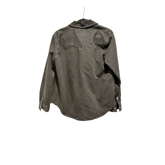 Levi's Mens Barstow Classic Western Denim Pearl Snap Button Casual Dress Shirt M - Picture 5 of 6